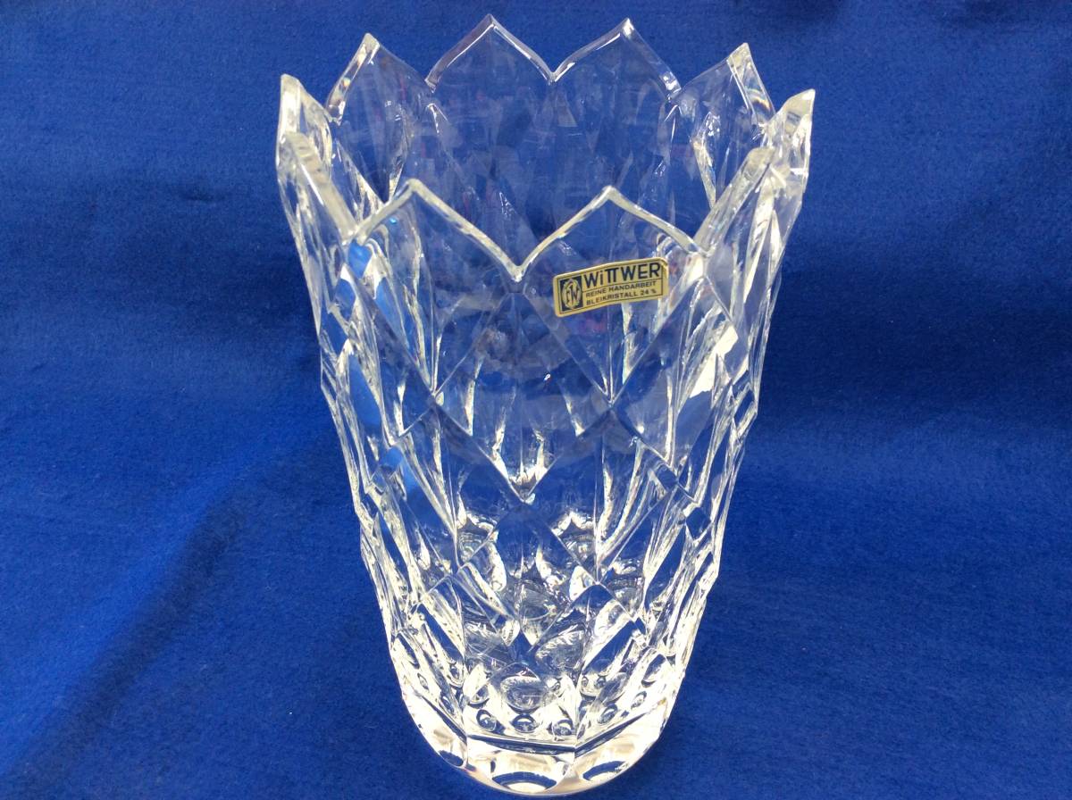 ドイツ製 Fw Witt Wer Reine Handarbeit クリスタルガラス Bleikristall 24 カットガラス インテリア 花瓶 花瓶 売買されたオークション情報 Yahooの商品情報をアーカイブ公開 オークファン Aucfan Com