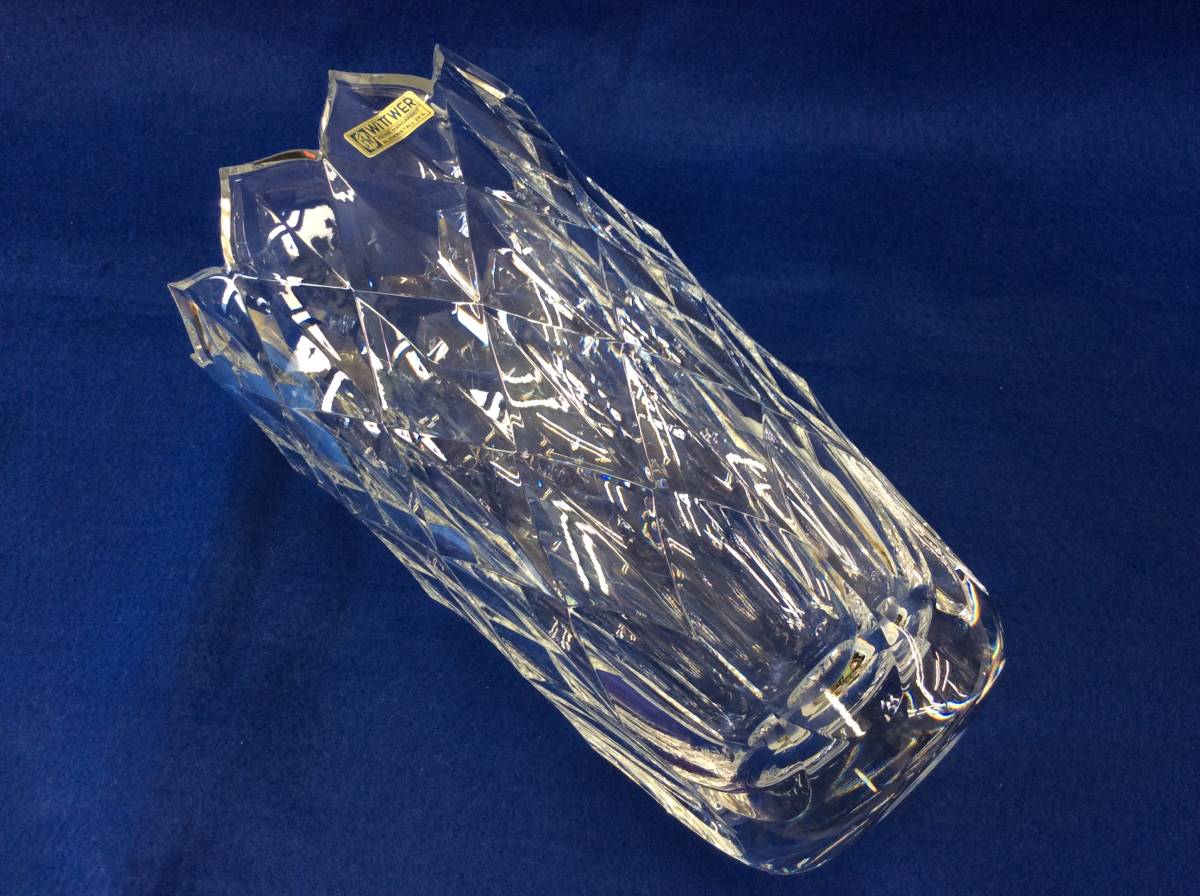 ドイツ製 Fw Witt Wer Reine Handarbeit クリスタルガラス Bleikristall 24 カットガラス インテリア 花瓶 花瓶 売買されたオークション情報 Yahooの商品情報をアーカイブ公開 オークファン Aucfan Com