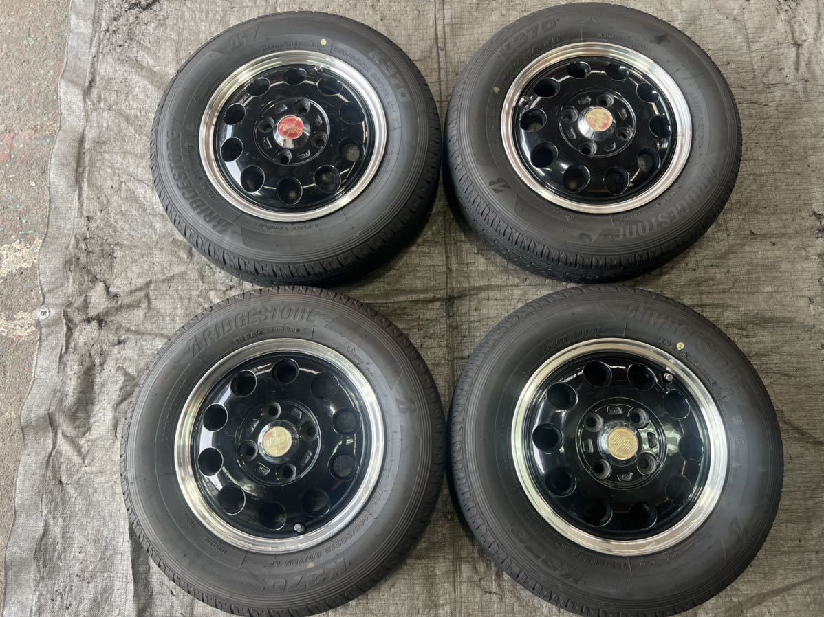 バリ山！DURHAM/12×4j+43/100/ブリジストンK370/145/80/12/80/78N-LT/2020年/4本セット 軽トラ 軽バン 6PR カスタム