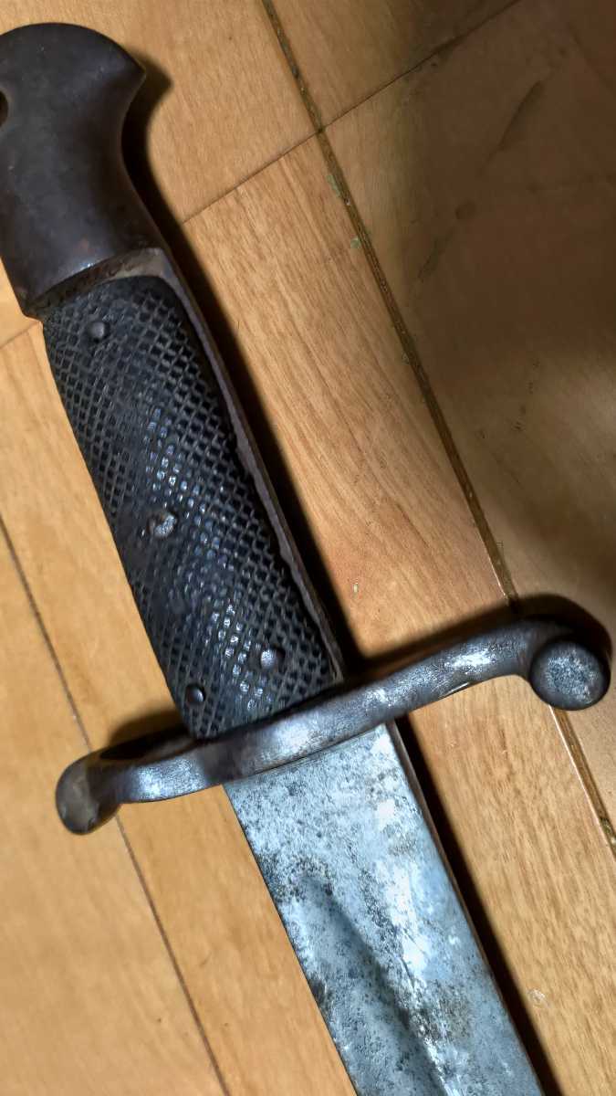 超稀少 幕末～明治最初期 ヤタガン式銃剣 陸軍正式採用型 壬申鍔刻印