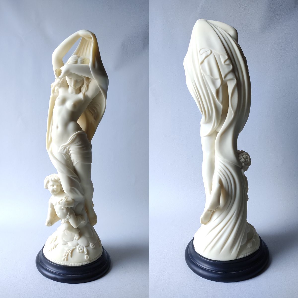 【美品】西洋美術　彫像　ヴィーナス　置物　インテリア　工芸品　美術品　A1324 BELL ART ヴィーナス 石像◎西洋彫刻 オブジェ 置物 飾り FQM(西洋彫刻