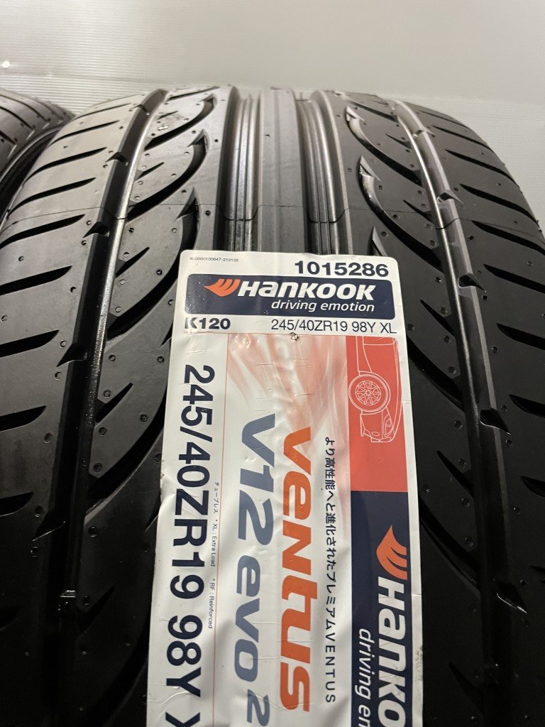 新品 HANKOOK Ventus V12 evo2 245/40ZR19 x2 275/35ZR19 x2 19インチ
