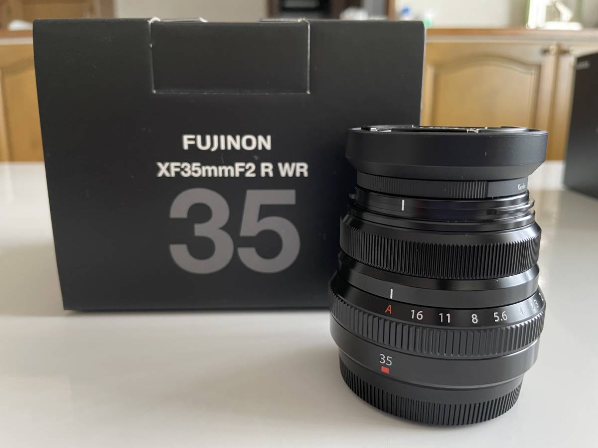 超美品 保護フィルター付 FUJIFILM XF35MMF2 R WR B 単焦点 35mm F2 R