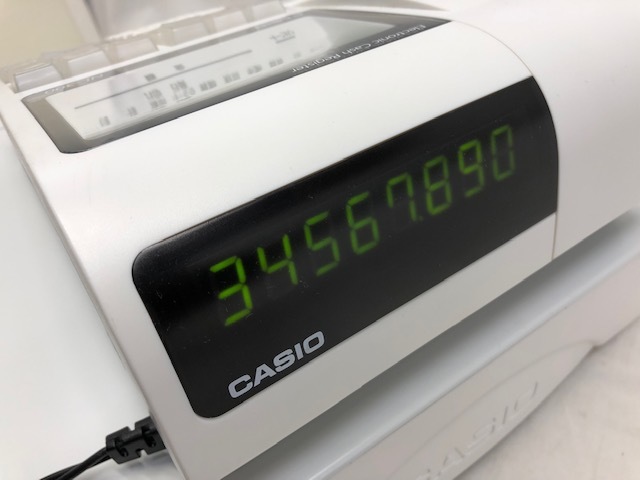 ☆【CASIO】カシオ NL-300 電子レジスター ホワイト 鍵4本付き（設定