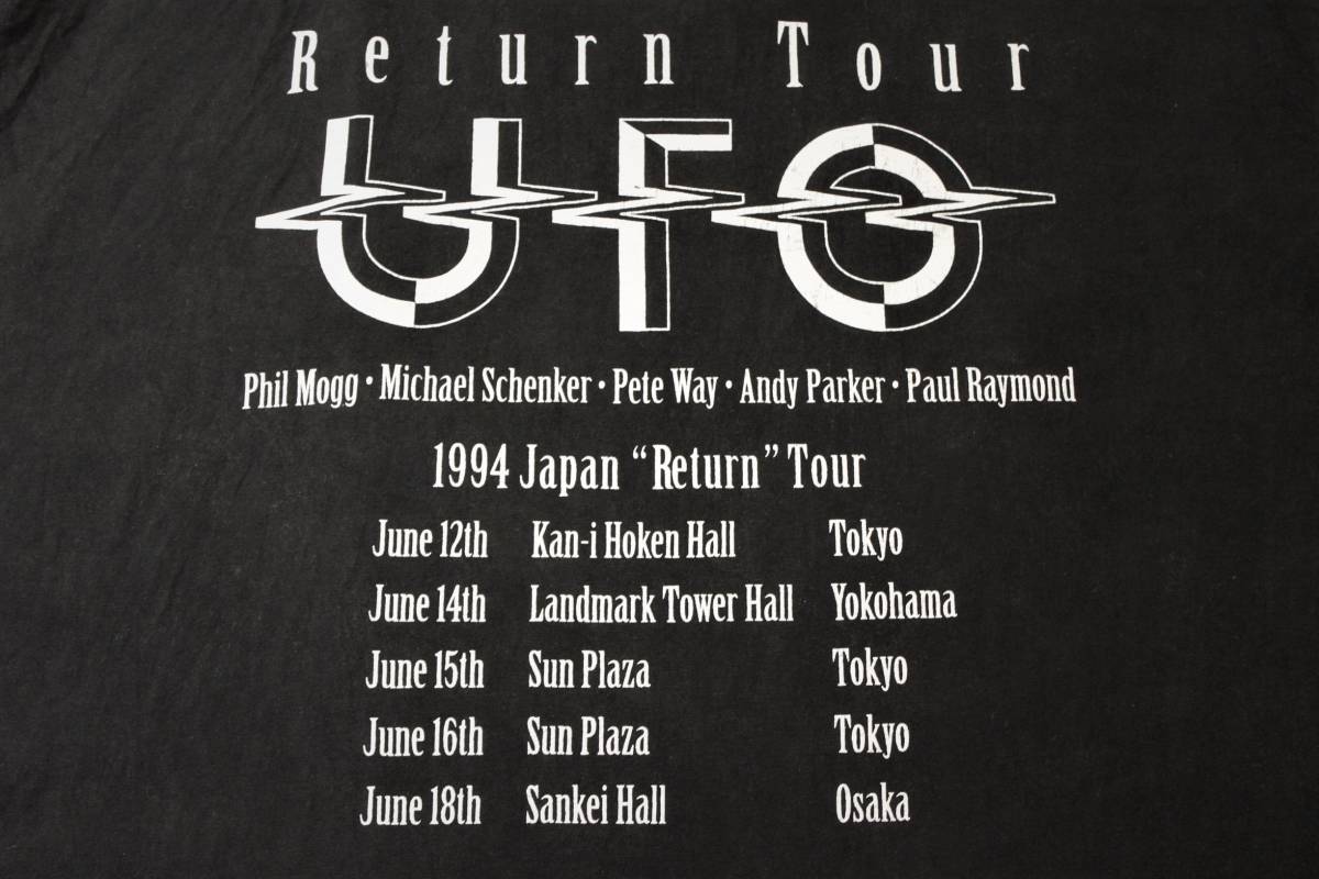 UFO 1994年 Japan Return Tour ロックバンドTシャツ:L マイケル