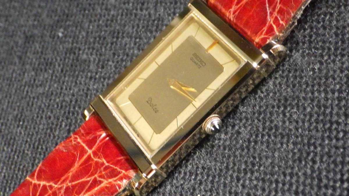 ☆SEIKO セイコー DOLCE ドルチェ 超硬【1220-5110】2針 スクエア 