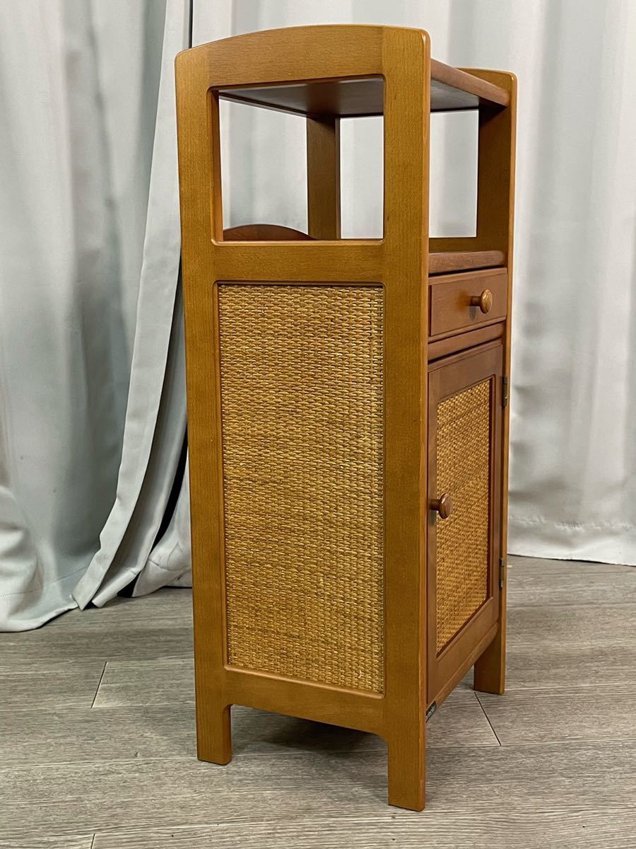 美品 カリモク Karimoku 電話台 FAX台 花台 キャビネット レンジ台 カリモク 電話台 FAX台 花台 Karimoku ⁄ 飾り台 レンジ台 karimoku 美