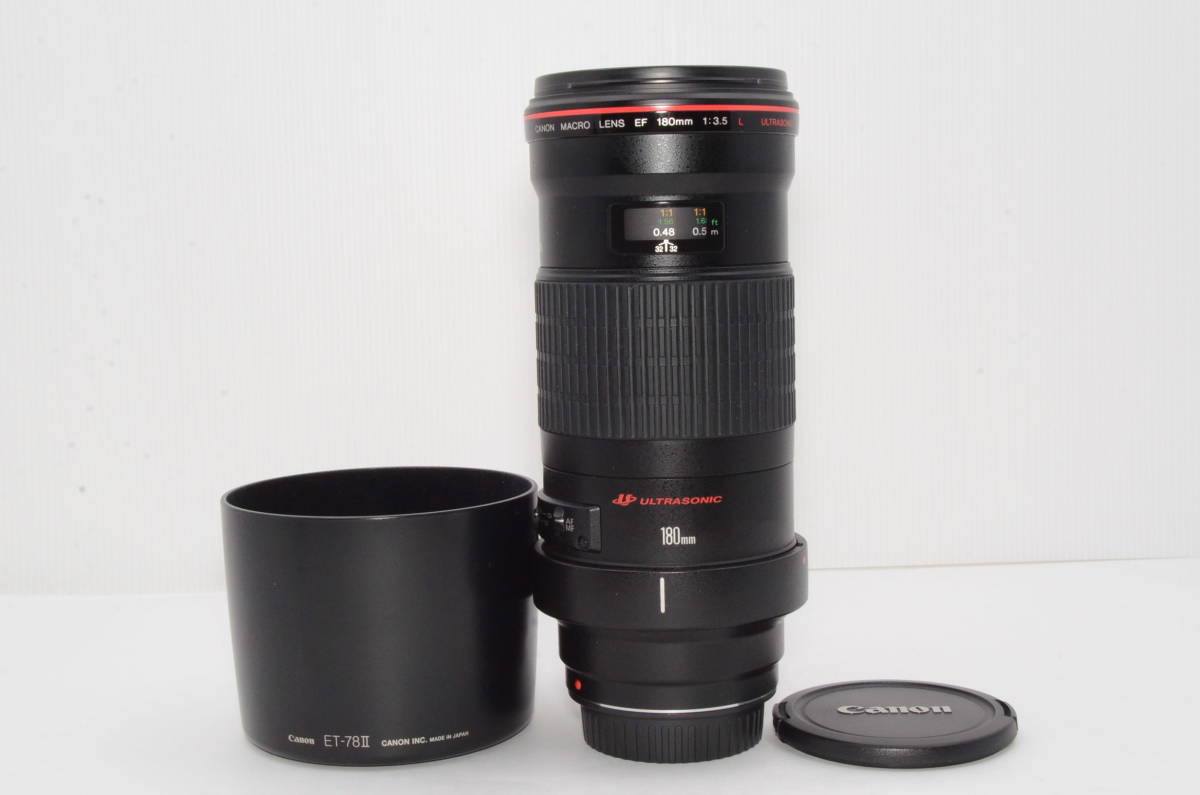 超美品☆Canon キャノン 単焦点マクロレンズ EF180mm F3.5L マクロ USM 
