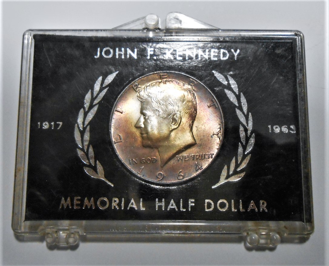 JOHN F. KENNEDY MEMORIAL HALF DOLLAR 1964年 ケース入 ケネディ