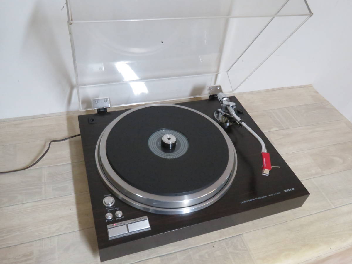 美品! TRIO トリオ KP-7600 ターンテーブル レコードプレーヤー