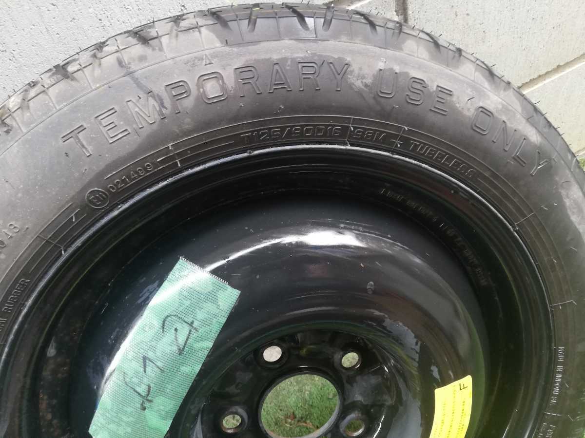 ☆日産純正 C25 セレナ テンパータイヤ スペアタイヤ T125/90D16 98M 
