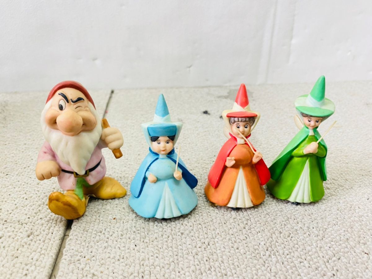 ディズニー Disney 加藤工芸 - 12点セット 陶器人形 フィギュリン 開園