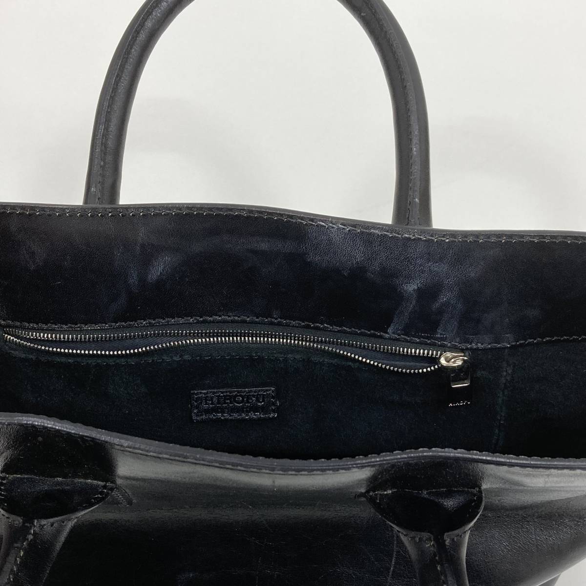 HIROFU/ヒロフ】レザー トートバッグ ブラック色☆390 レザートート
