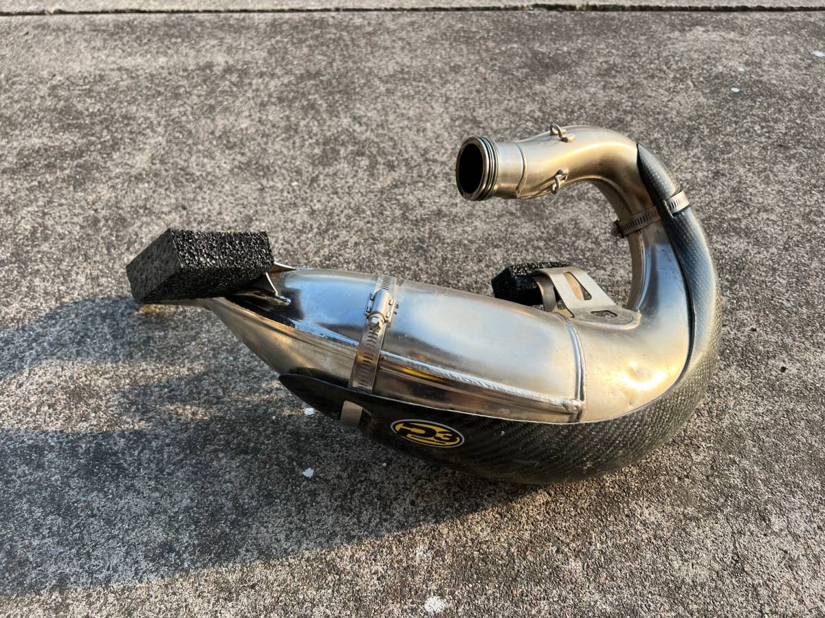 GASGAS MC125 純正チャンバー P3製カーボンパイプガード付き 