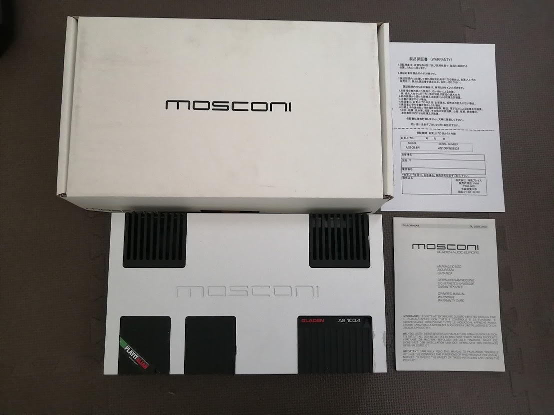 mosconi AS 100.4 4chパワーアンプ