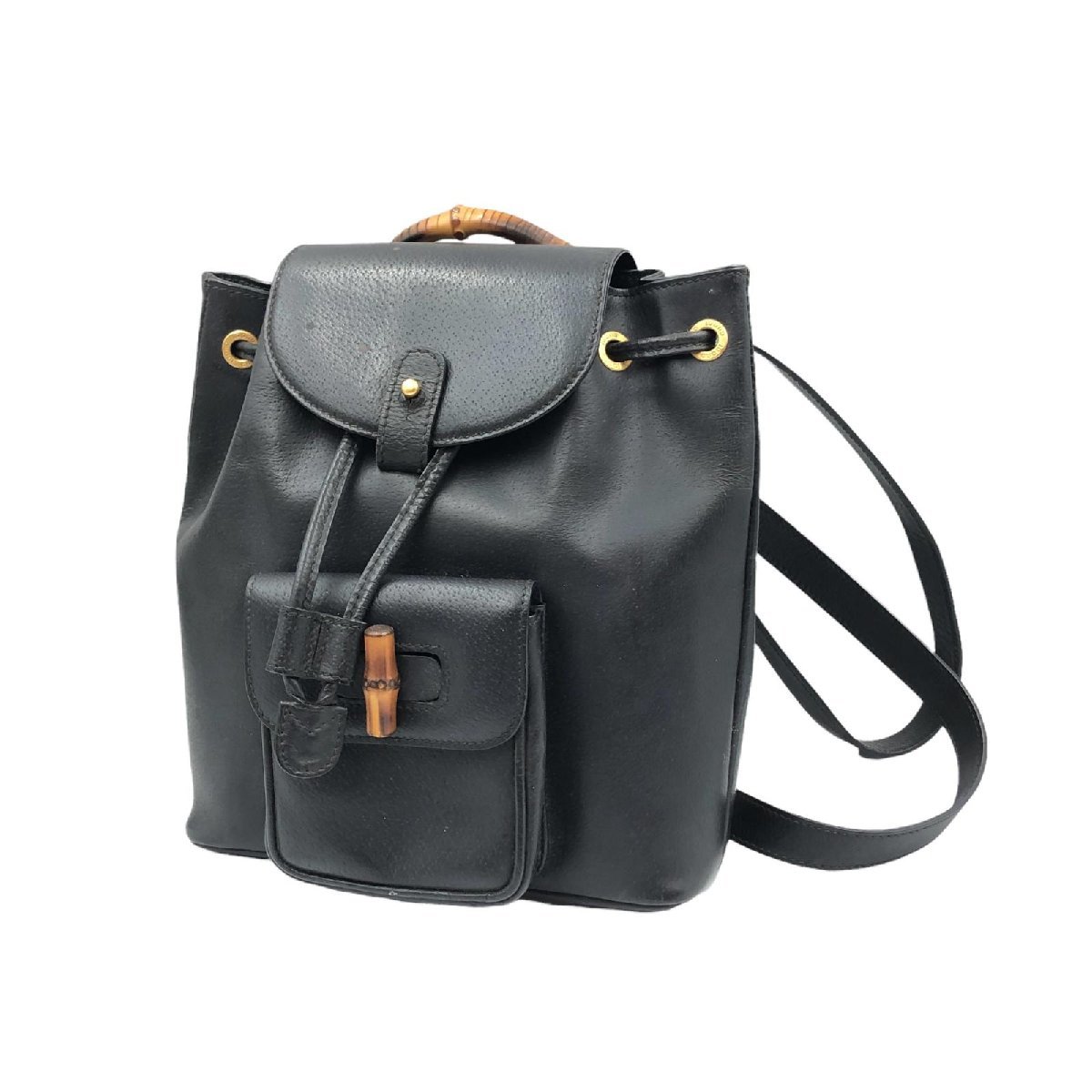 グッチ バンブー GUCCI バックパック リュック リュックサック レザー 