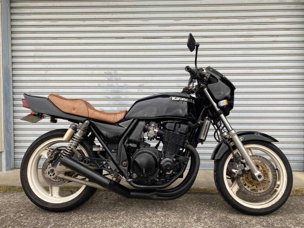 Kawasaki ZRX400 実働 クラッチ板交換 FフォークOH整備済み 自動車 