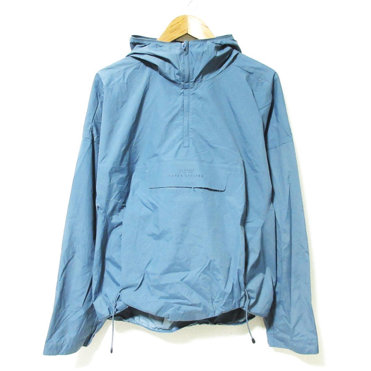 美品 2020SS adidas アディダス ナイロン ロゴ プリント M TECH ANORAK 
