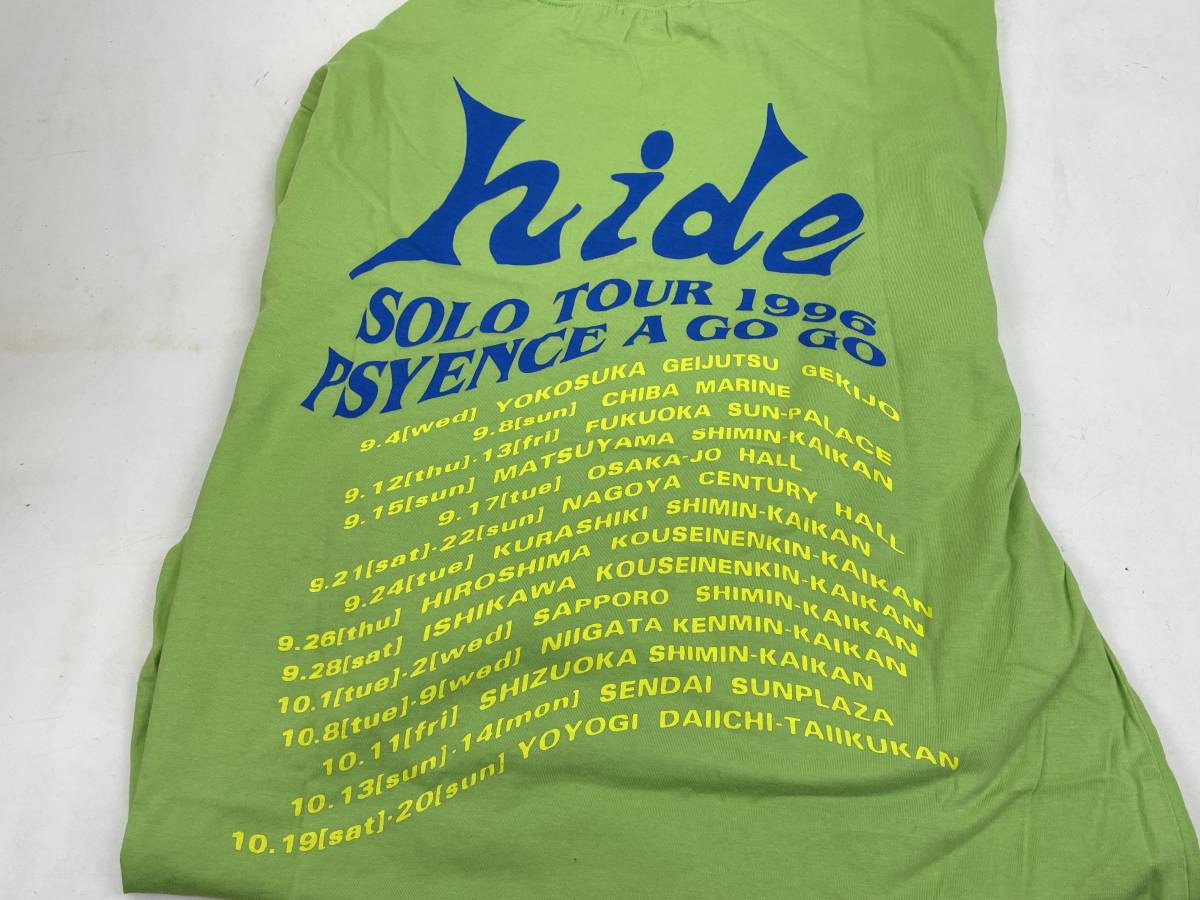 05879 90s hide 1996 PSYENCE A GOGO 長袖Tシャツ LEMONED ライム