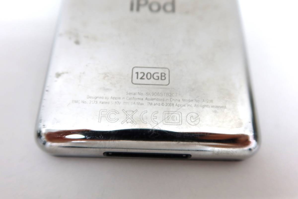 アイポッドクラシック　A1238　120GB　ジャンク　管理ナンバー5045 ipod classic 120GB A1238 ジャンク品 【公式通販】