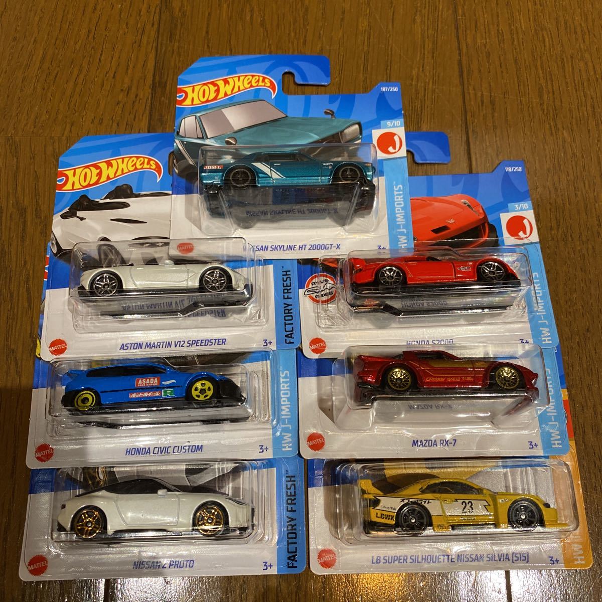 1000円スタート！ホットウィール 人気車種 7台セットまとめ売り - 2026