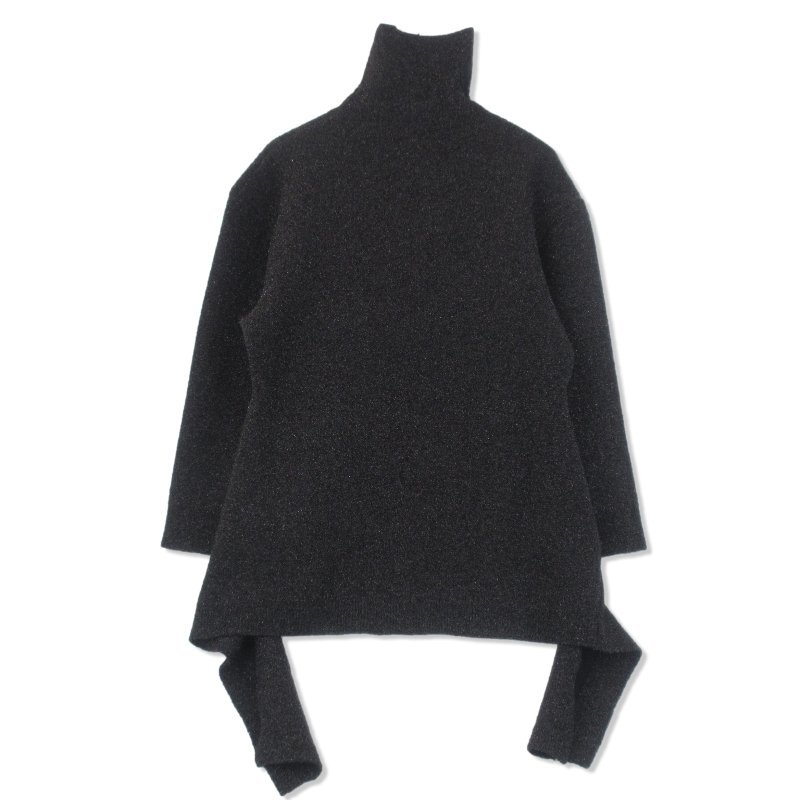 良品 BALENCIAGA バレンシアガ ニット 482209 タートルネック ラメ 