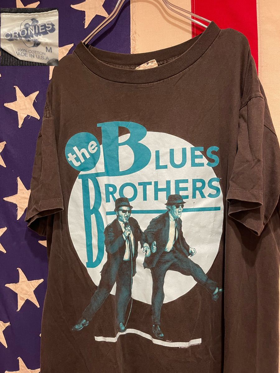 大得価，正規品 90s 名作 ビンテージ USA製 ブルースブラザーズ ドラマ 映画 ムービー Tシャツ シングルステッチ 古着 ブラック 黒(Tシャツ)｜売買されたオークション情報、yahooの商品情報をアーカイブ公開 - Tシャツ