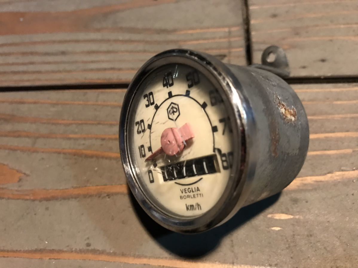 純正】 ベスパ 50s 再生産前 VEGLIA メーター □ vespa 50s 100 V50S