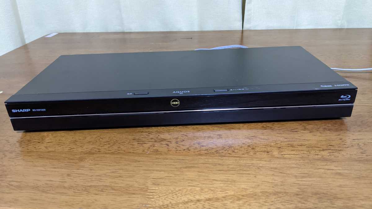 SHARP ブルーレイレコーダー BD-NW1200 AQUOS BD 中古ジャンク品 