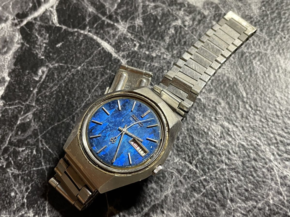 13)ジャンク品 SEIKO セイコー QT カットガラス 3803-7100 メンズ