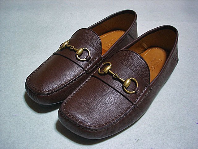 【赤字超特価，高品質】 9万 本物 グッチ GUCCI ホースビット本革レザースリッポンシューズ/ドライビング/ローファー27.0 実用性に優れた機能的ディテール(男性用)｜売買されたオークション情報、yahooの商品情報をア 靴