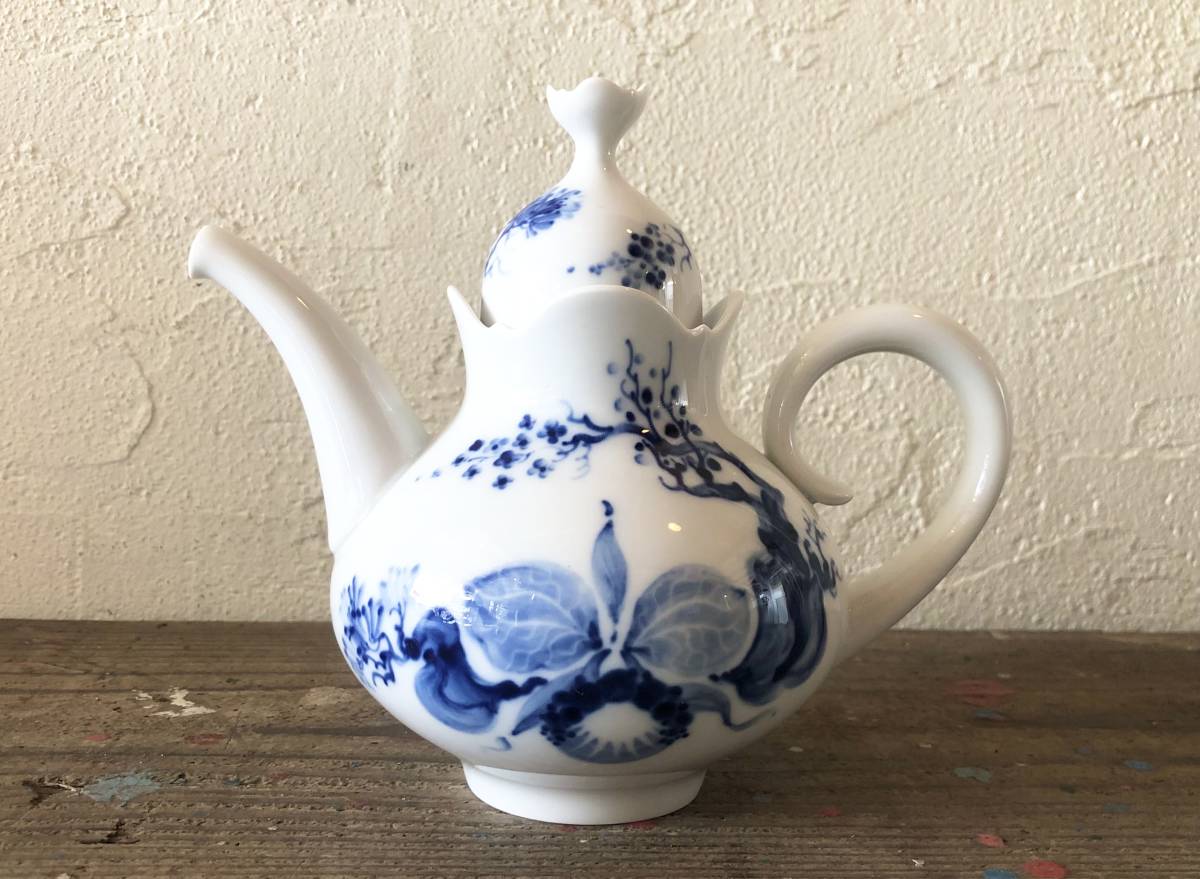 古マイセン印象主義 自然主義／深皿 プレート「花と蝶 」⑦ 古 ⑦