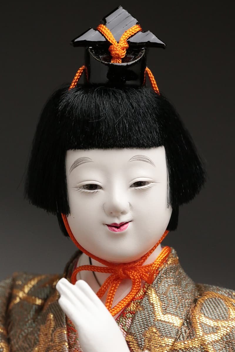 ZK785 【有職 京都 豊泉 作】美品 木目込雛人形/ひな人形 入れ目(入目