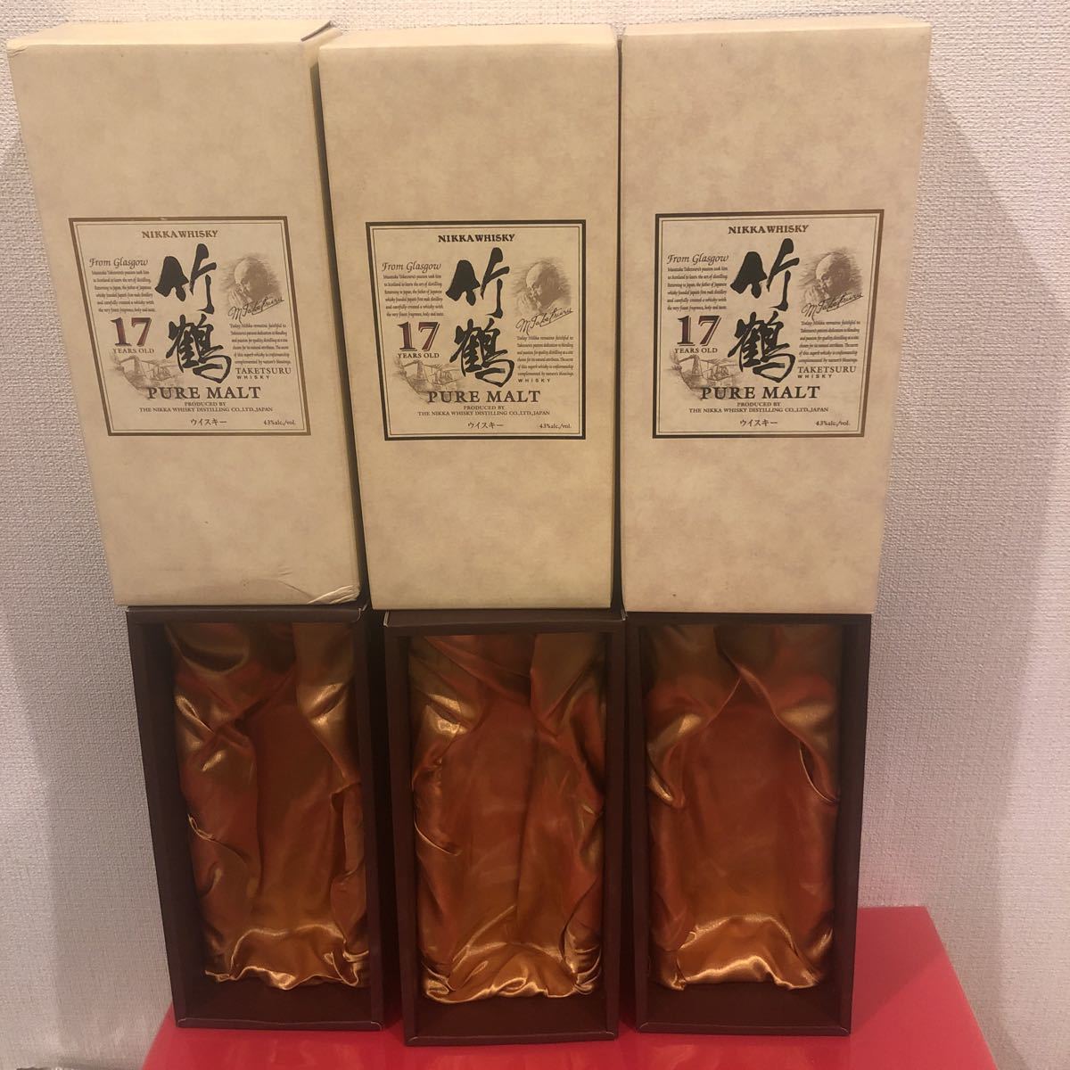 竹鶴17年 化粧箱 3枚 竹鶴17年 竹鶴 17年 .: