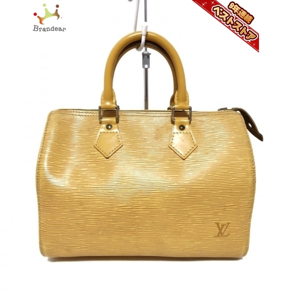 【安い，最新作】 ルイヴィトン LOUIS VUITTON ハンドバッグ M43019 スピーディ25 レザー LVロゴの刻印入り ジョーヌ SP0995 バッグ エピ(ハンドバッグ)｜売買されたオークション情報、yahooの商品情報をアーカイブ公開 かばん、バッグ