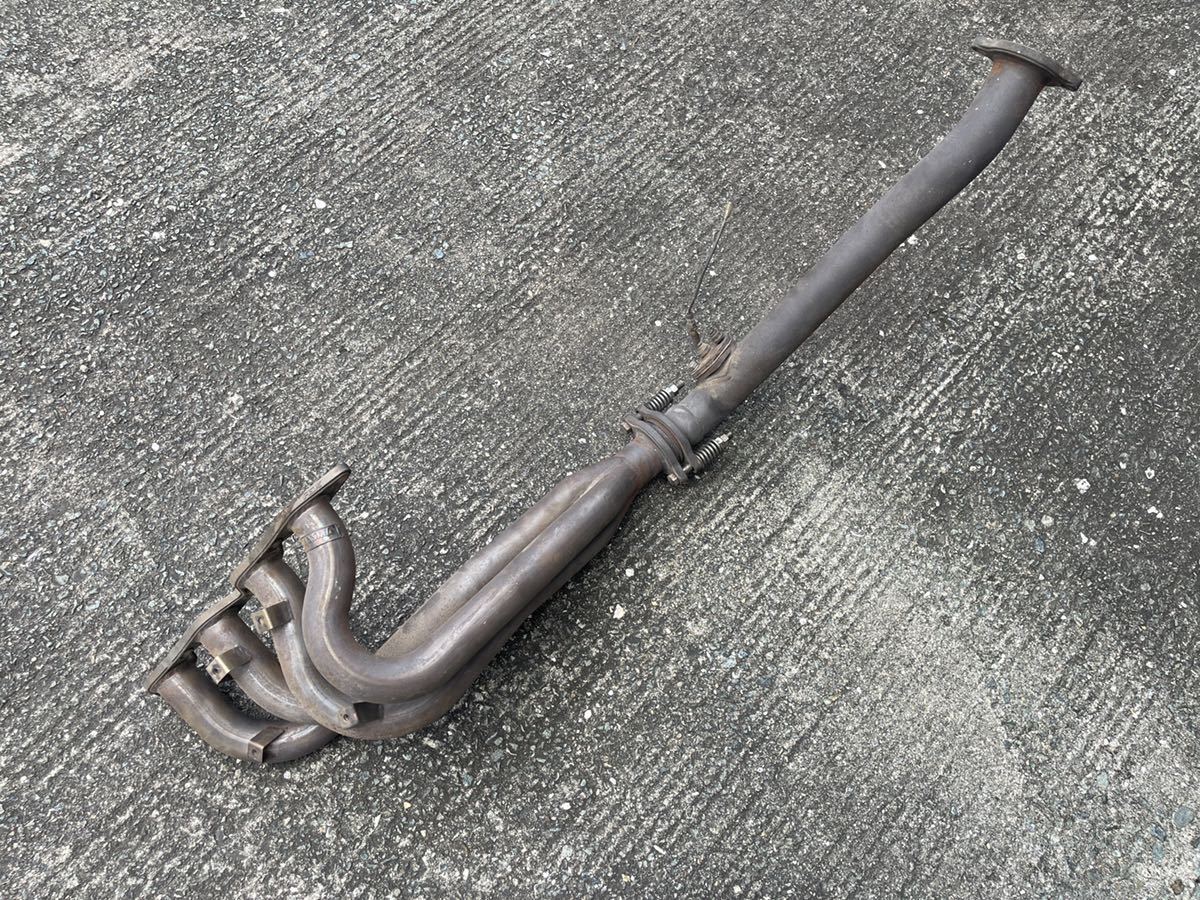 フジツボ AE86 エキマニ レビン FGK トレノ タコ足 Yahoo!オークション - 1円売り切り デュアル マフラー 4-1 ダブル エキゾースト 4AG用フジツボ蛸足！エキマニ！ドリフト！AA63！AE86！