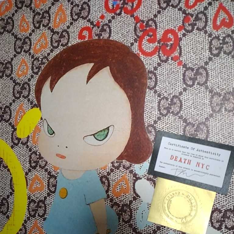 DEATH NYC 世界限定100枚 アートポスター　奈良美智　NARA YOSHITOMO GUCCI　グッチ ロッタちゃん　現代アート ポップアート CUTE キュート