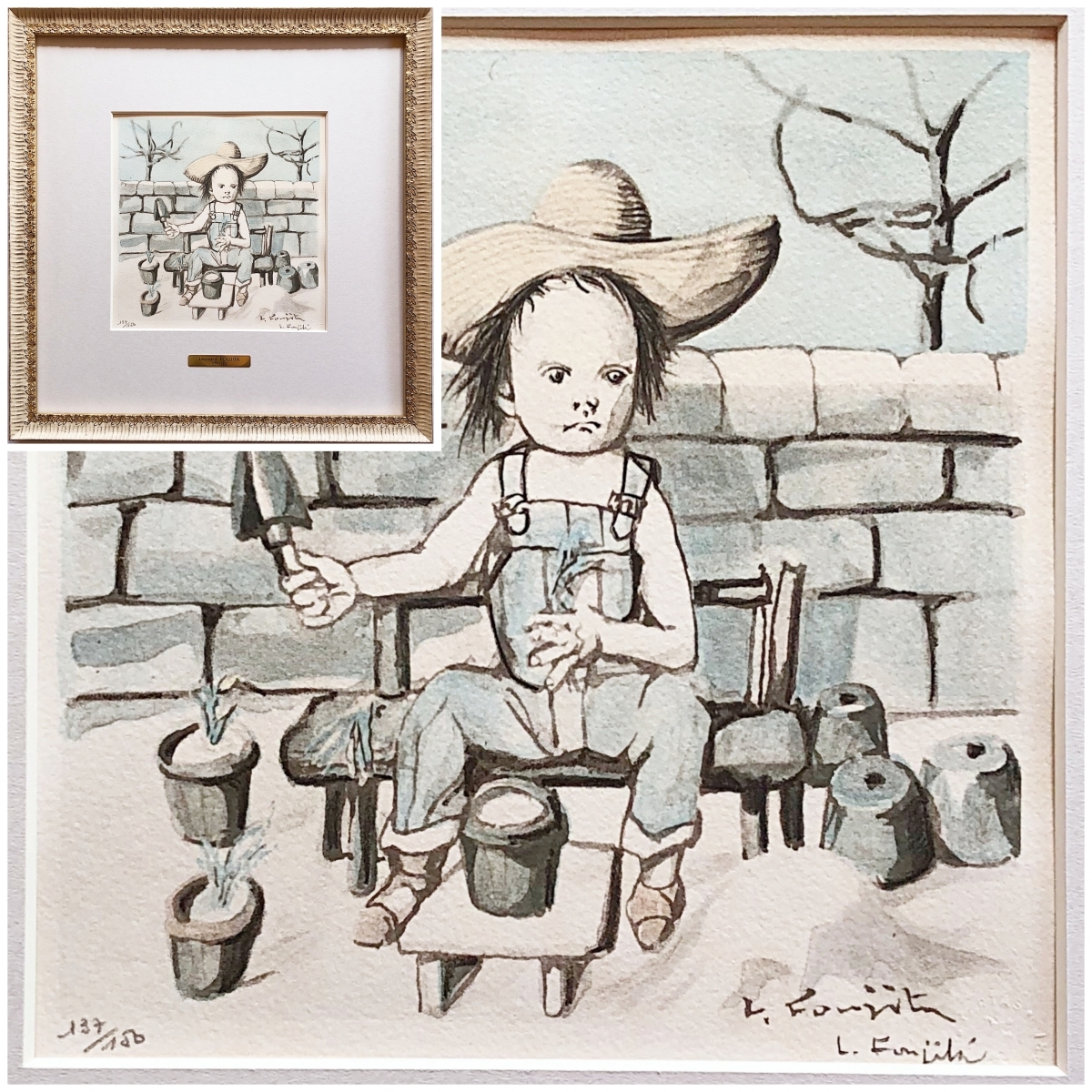 藤田嗣治 子供の絵 藤田嗣治 -