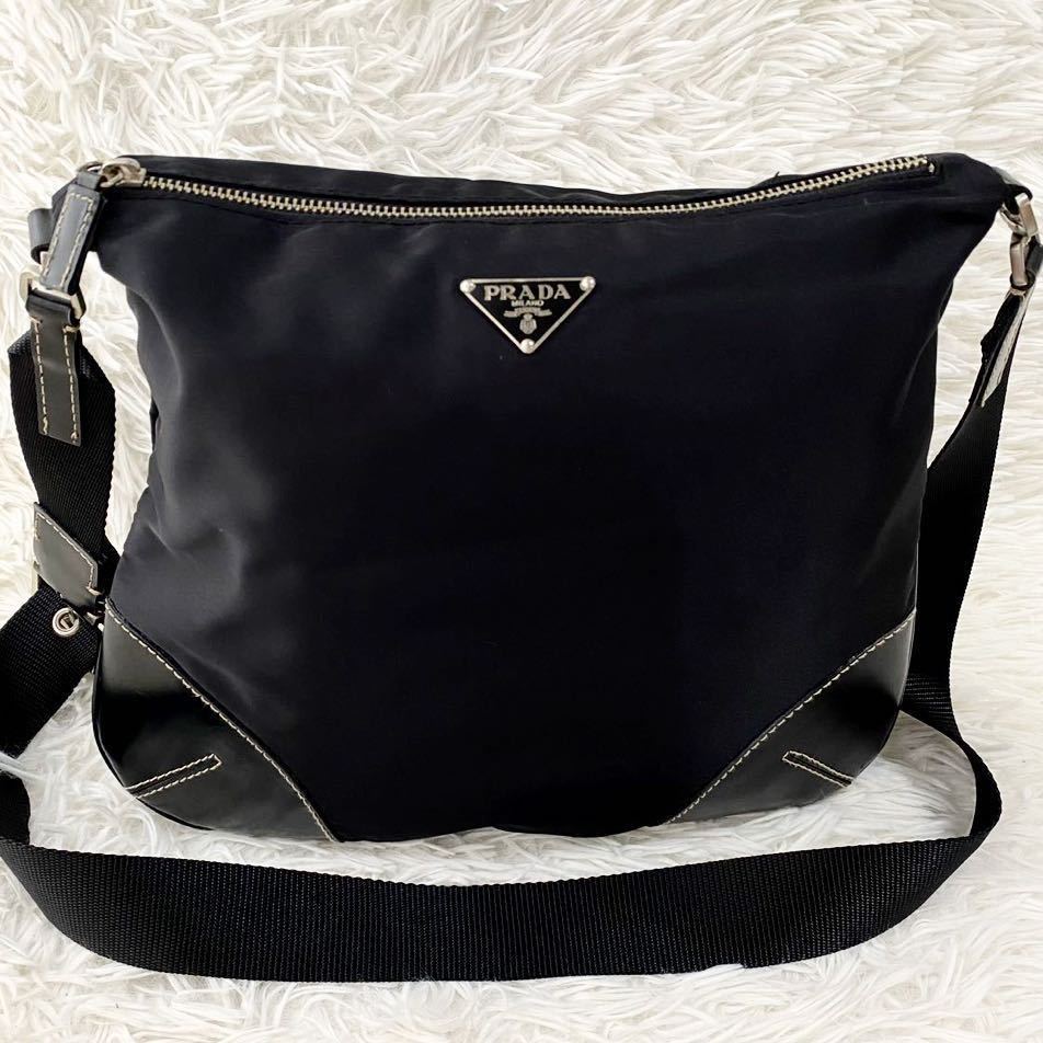 1円 美品 PRADA プラダ ポコノ テスートナイロン レザー 1円 美品 PRADA プラダ ポコノ テスートナイロン レザー