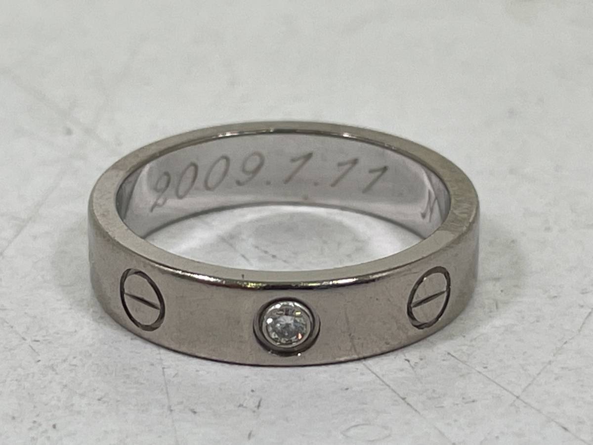 S0407-30 4306【1円スタート】カルティエ Cartier 1Pダイヤ ラブ 