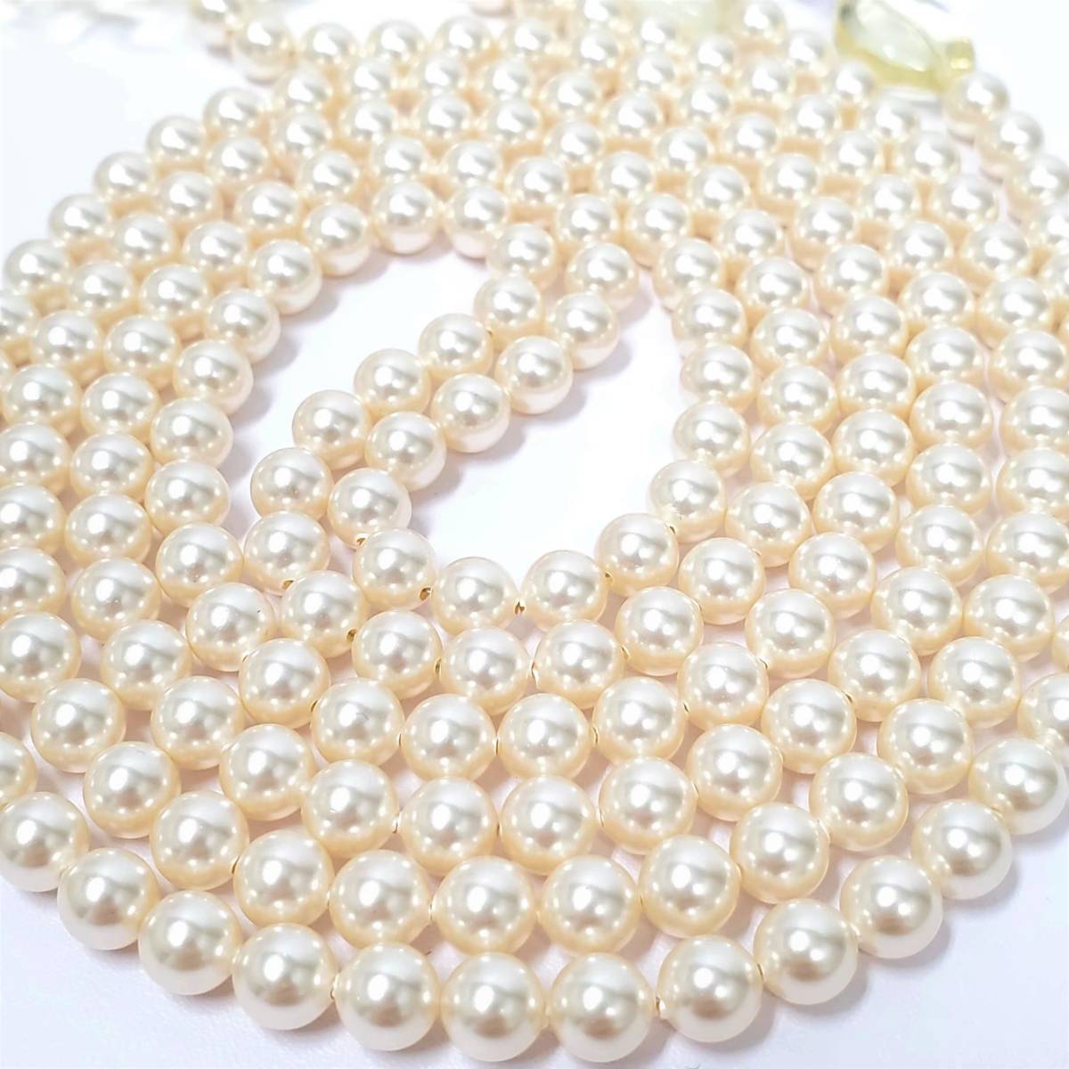 希少 美品 CHANEL シャネル ロングネックレス カメリア パール付き 