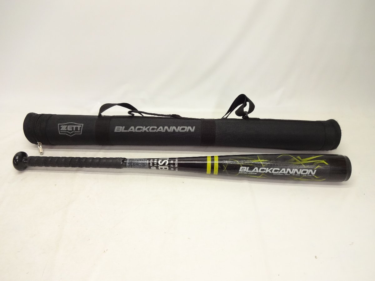 K5863 ZETT 軟式バット ブラックキャノン BCT30684 84cm ブラック