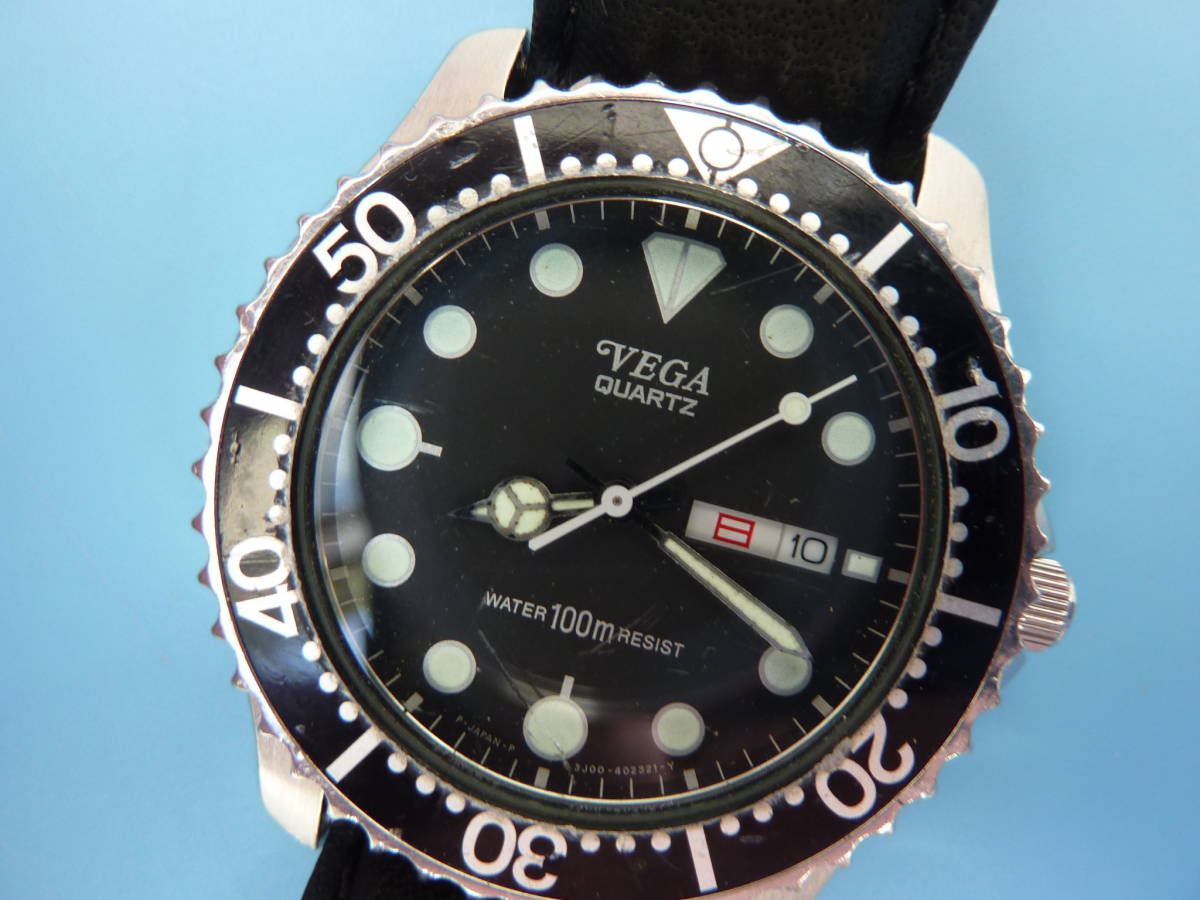 メンズ 極美品 稼働品 CITIZEN VEGA 3J00 ヴィンテージ ダイバーズ