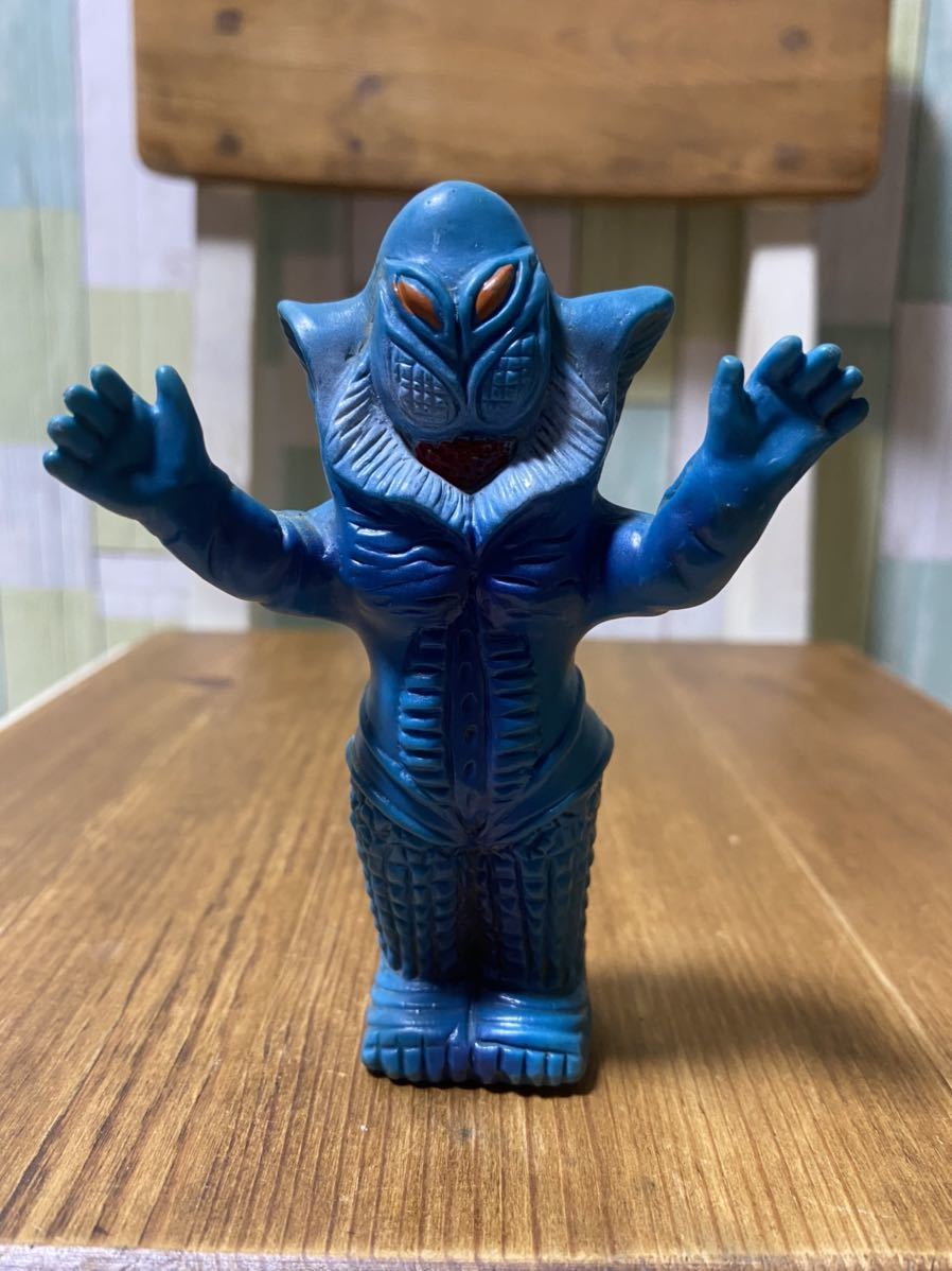 A メフィラス星人 当時物 ソフビ指人形 ウルトラマン 怪獣 大里玩具