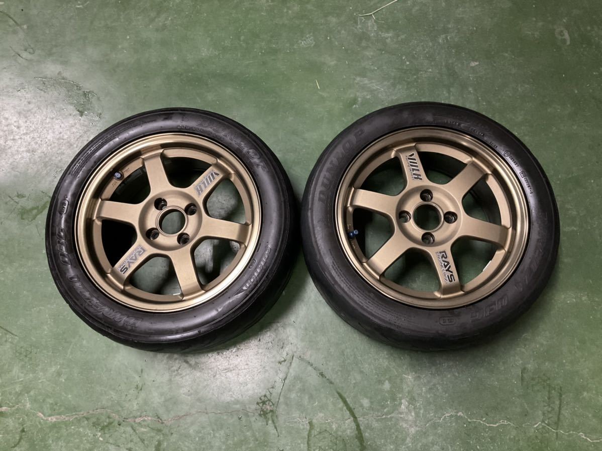 TE37 ボルクレーシング 15インチ ⚠ホイールのみ 2本セット 114.3 RAYS TE37 VOLK 15インチ レイズ RACING ボルクレーシング 2本 te37 +