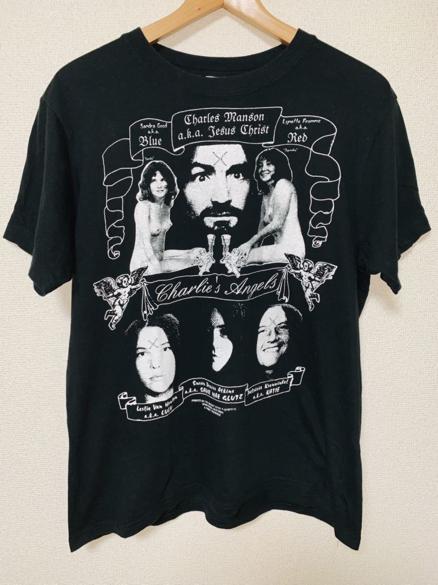 激レア 90's チャールズマンソン Tシャツ 80's 70's Marilyn Manson