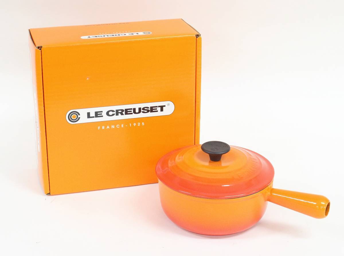 キッチン・食器 LE CREUSET 片手鍋 オレンジ 18cm