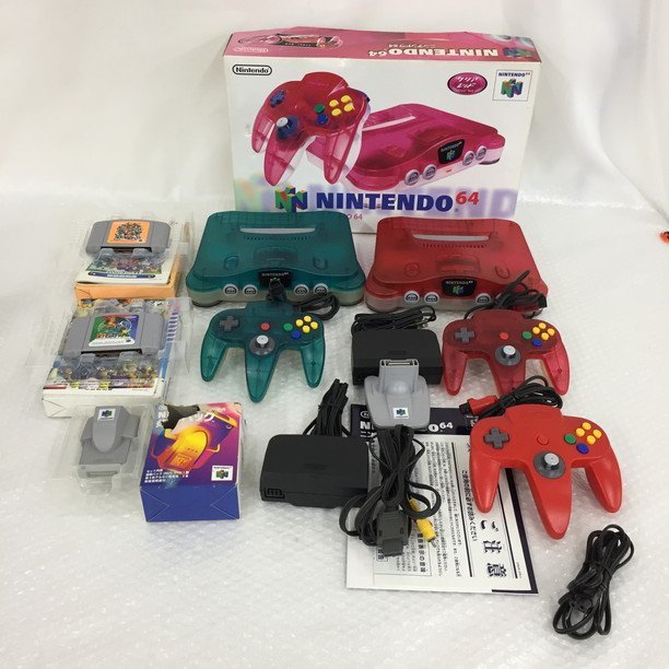  送料着払い AGAN1005 NINTENDO64 本体 ソフト おまとめ 本体 NUS-001 クリアレッド / マリオパーティ3 / ポケモンスタジアム ほか(本体、アクセサリー)｜売買されたオークション情報、yahooの商品情報 本体、アクセサリー