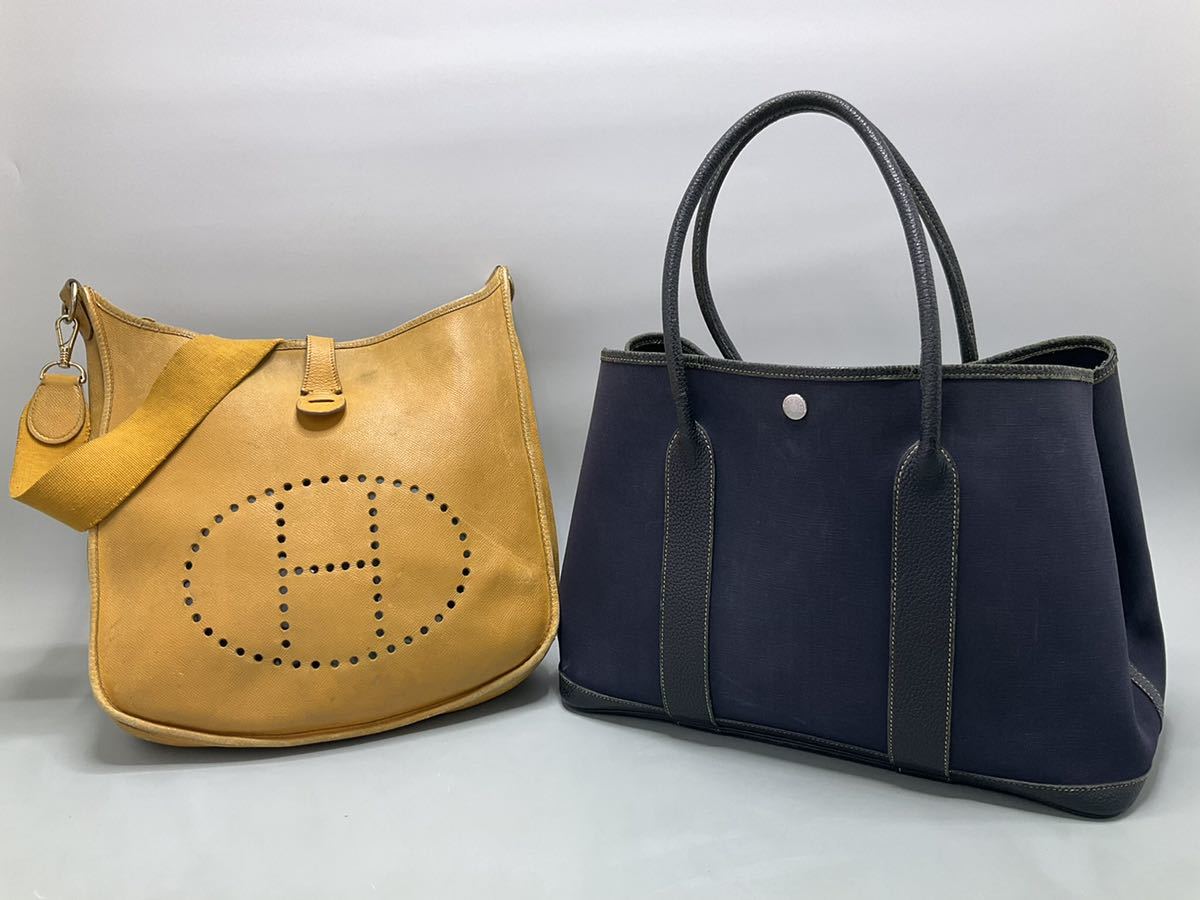 【お買い得，限定セール】 正規品保証 HERMES エルメス 2点セット まとめ売り エヴリンPM / エブリンPM ショルダーバッグ ガーデンパーティPM トートバッグ(エブリン)｜売買されたオークション情報、yahooの商品情報をアー かばん、バッグ