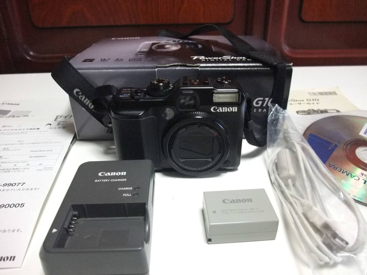 【美品・動作確認済】Canon PowerShot G10 付属品完備 Canon キャノン Power Shot G10 付属品多数 美品 G10 PowerShot Canon